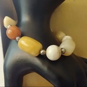 GENUINE STONE TOGGLE BRACELET